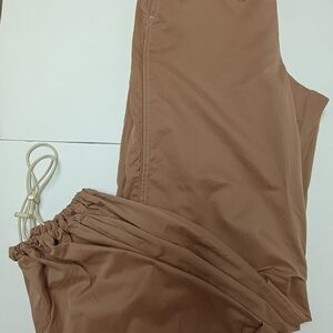 Zara Technical Parachute Pants Brown Baggy Fit Size S (Unisex)